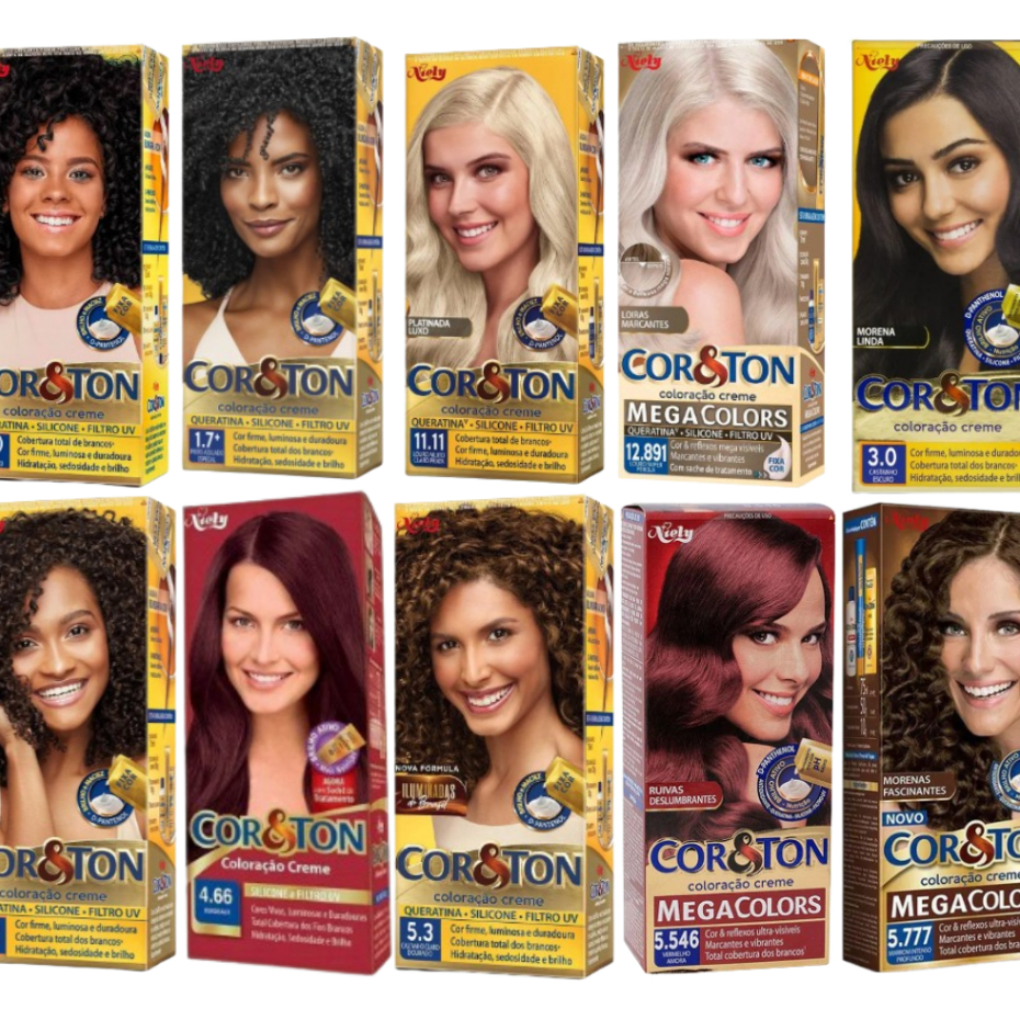 Tinta de Cabelo Cor&Ton - Escolha Sua Coloração em Oferta na Shopee