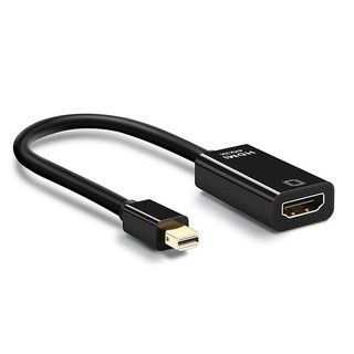 Adaptador Mini Displayport Macho Para Hdmi Femea 4K Preto Para Macbook