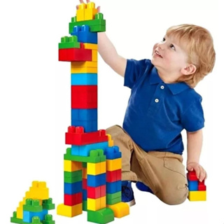 Blocos Brinquedo De Montar 77 Peças Grandes Infantil Criança - Samba Toys - em Oferta na Shopee