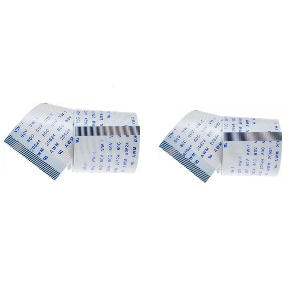 2 Cabos Flat 60 Vias 20cm Compatível  Para 43UH6000 43UH6100