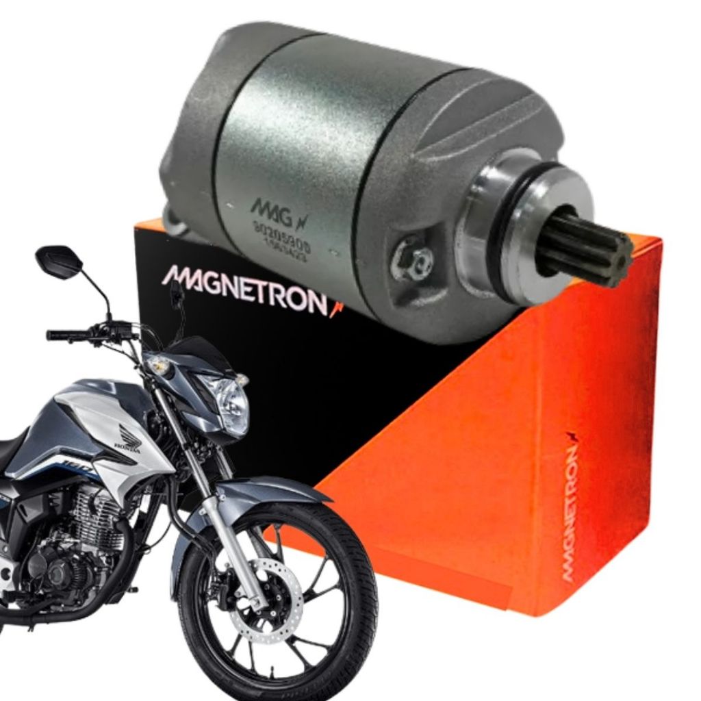 Motor Partida Arranque Honda Nxr Bros CG Titan Fan 160 Xre 190 2015 a 2025 Original Magnetron