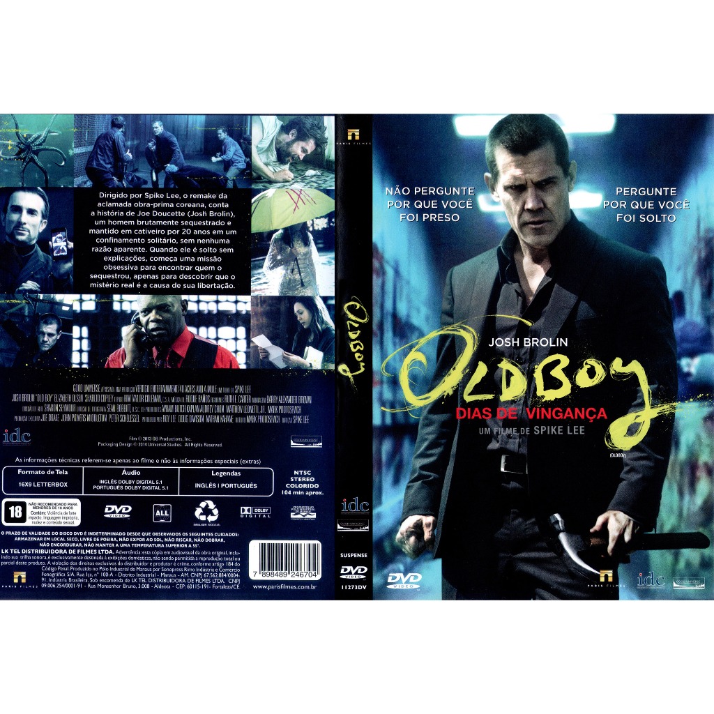 DVD Oldboy - Dias de Vingança 2013 Dublado / Dual Áudio HD1080p