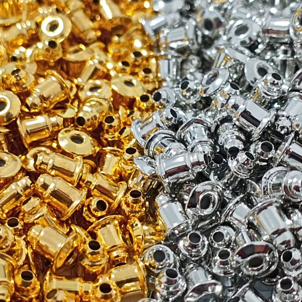 100 Pares Tarracha Bala Tarraxinha Para Brincos Bijuterias em Oferta na Shopee