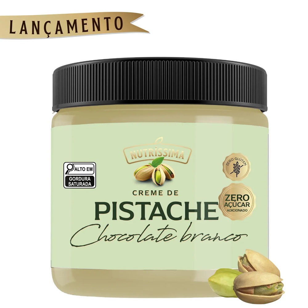 Creme De Pistache Com Chocolate Branco Nutríssima 150g em Oferta na Shopee