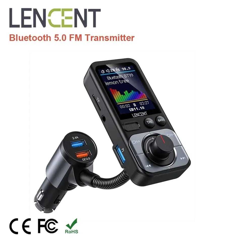 Transmissor FM e Carregador Veicular BT99 Bluetooth USB MP3 AUX Microfone