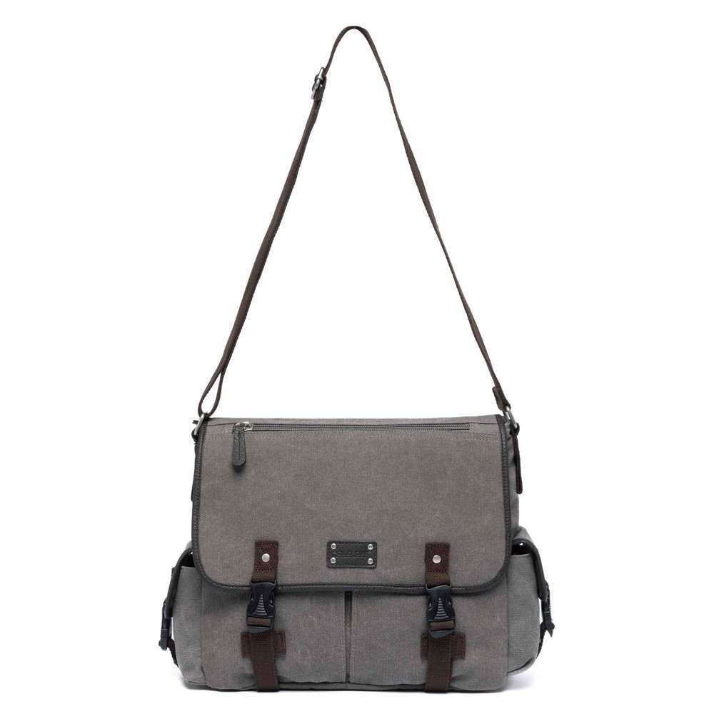 Bolsa Feminina Ombro Tiracolo Lona Carteiro Reforçada Notebook Resistente