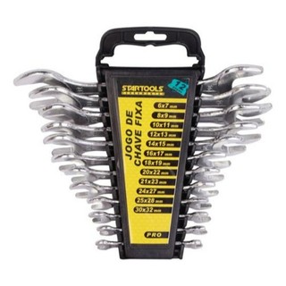 Kit Ferramenta 12 Pecas Jogo De Chave Fixa 6 a 32mm