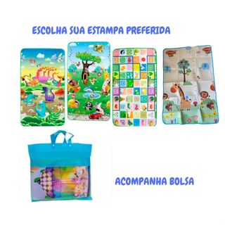 Tapete térmico de atividades infantil 180x115 m várias estampas com sacola em Oferta na Shopee