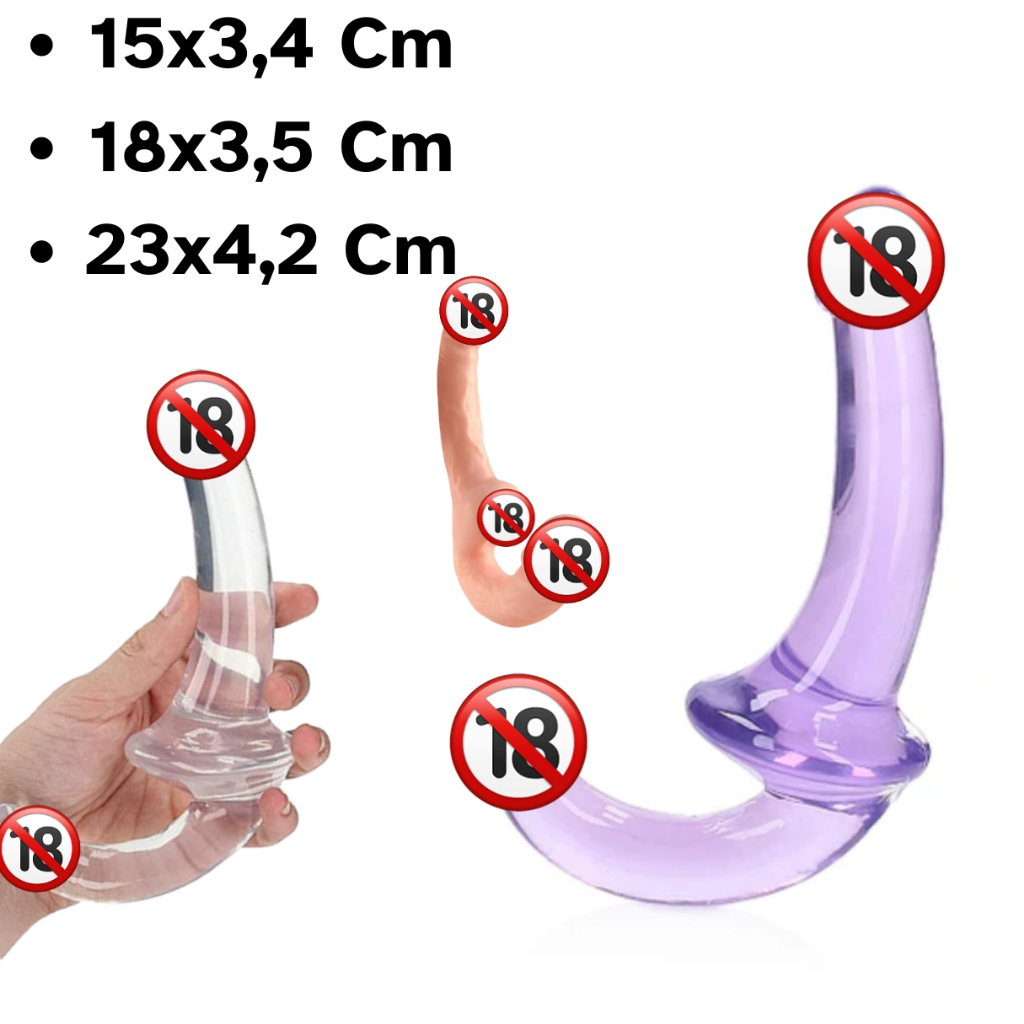 Pênis Para Casal Duplo De Duas Pontas Penetração Pinto Invertido Consolo Duplo em Oferta na Shopee