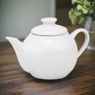 Mini bule de porcelana branca 200 ml mini bulinho de louça branco