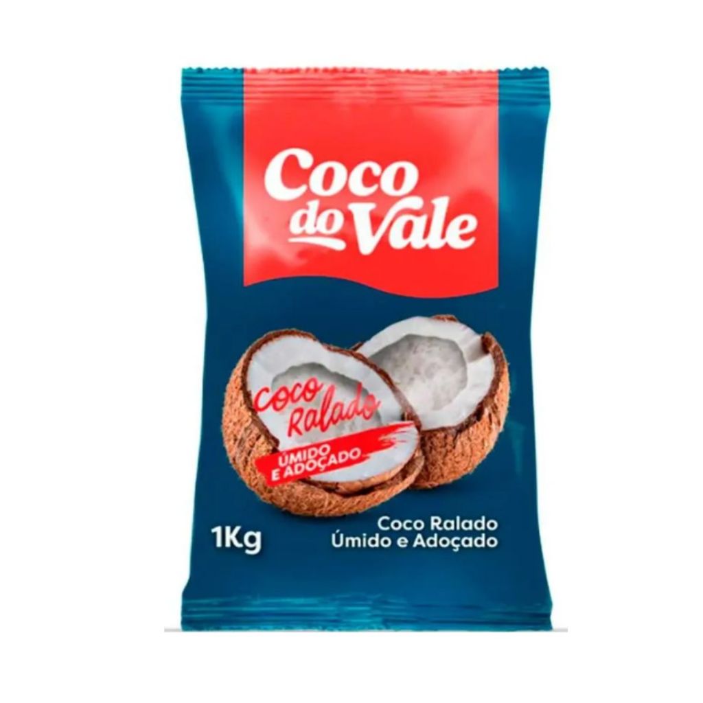 Coco Ralado Úmido Adoçado 1kg Coco Do Vale