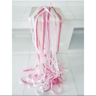 Aro de Fitas Rosa- (para buquê) em Oferta na Shopee