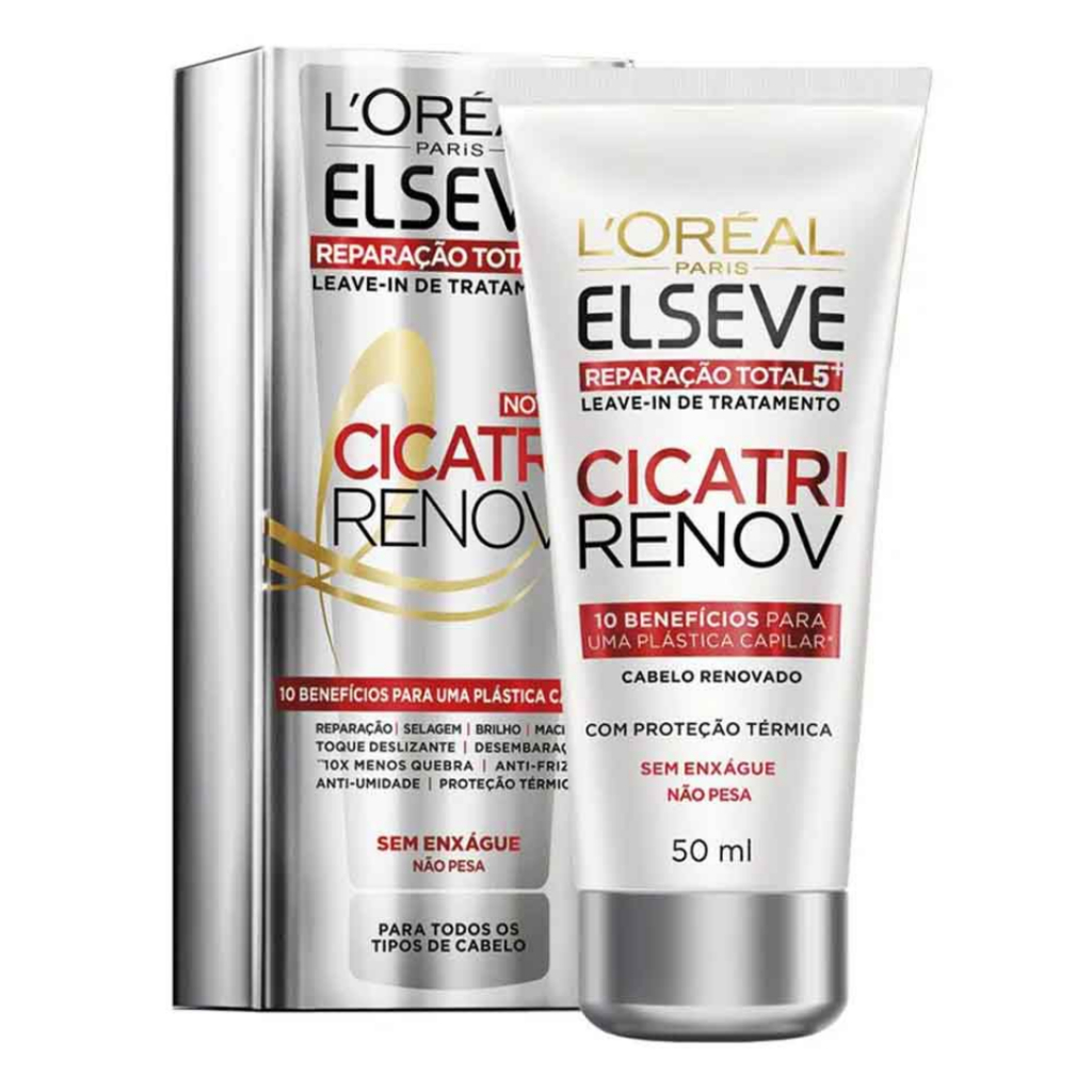 Leave-In de Tratamento Reparação Total 5 Elseve L'Oréal Paris Elseve Cicatri Renov 50ml