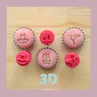 Carimbos para Doces Brigadeiro - Kit Bailarina 1 em Oferta na Shopee