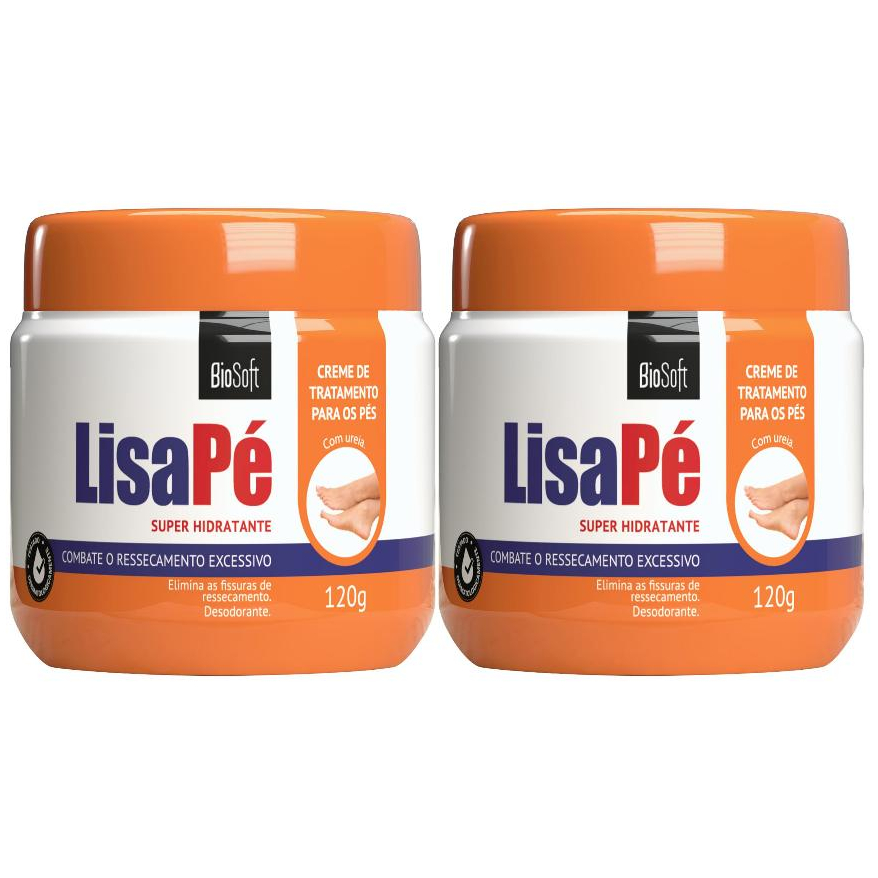 Hidratante Lisa Pé 120g BioSoft 2 Unidades