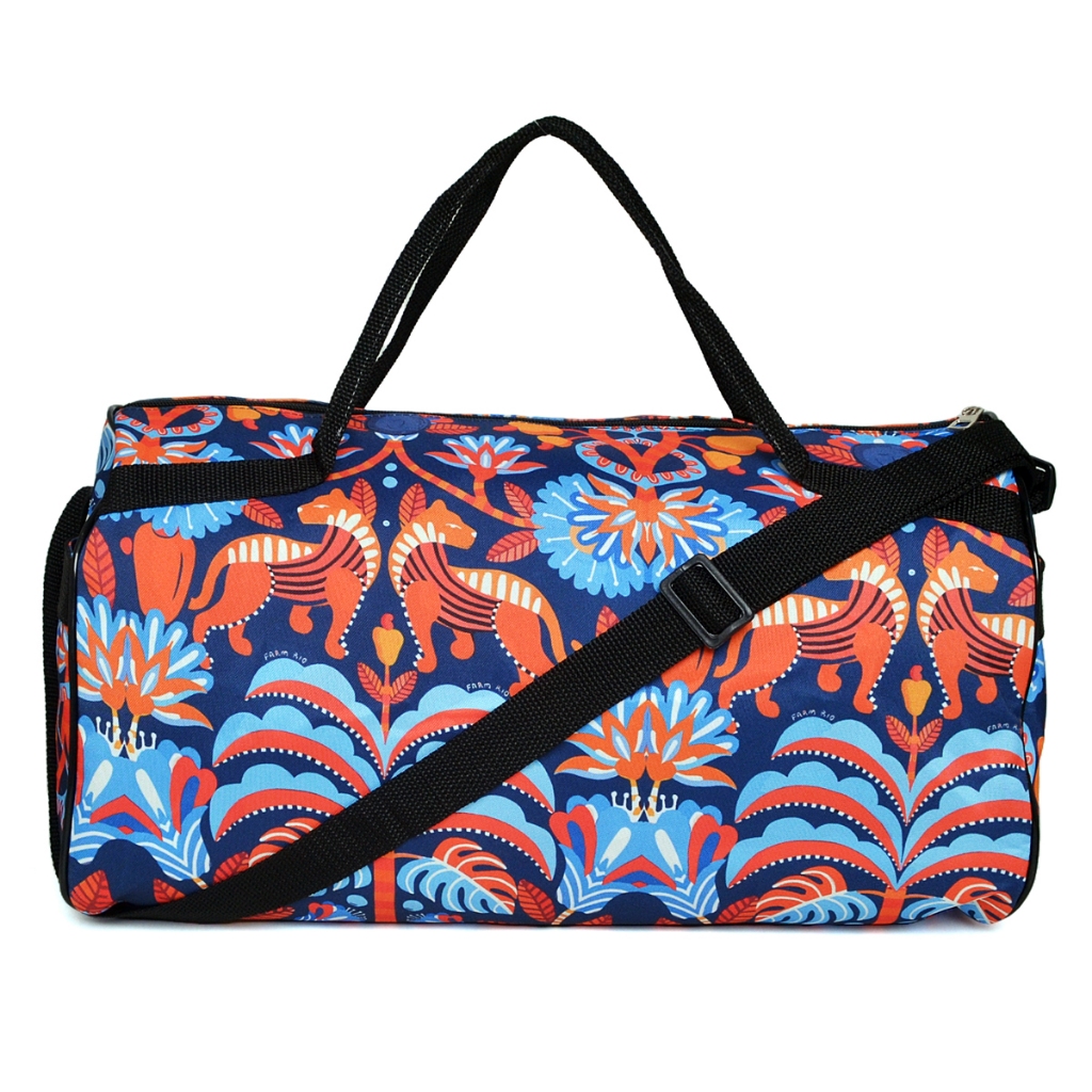 Mala Estampada com alça de gorgorão transversal e de mão unissex Leve e Resistente Verão