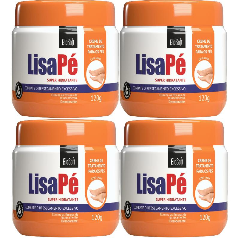 Hidratante Lisa Pé 120g  BioSoft 4 Unidades em Oferta na Shopee