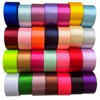 Fita de Cetim Nº 9 (38mm) - Rolo com 23m, Diversas Cores em Oferta na Shopee