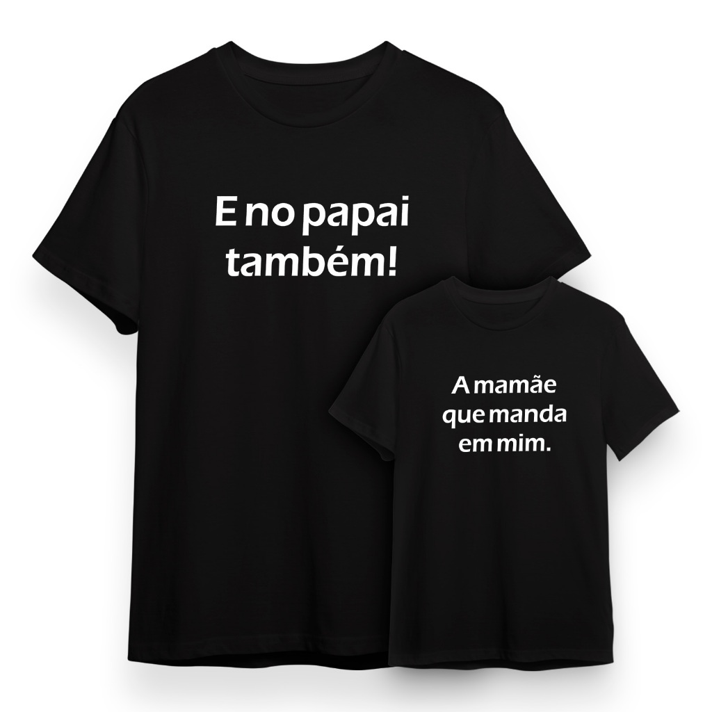 Kit 2 Camisetas Mamãe Manda