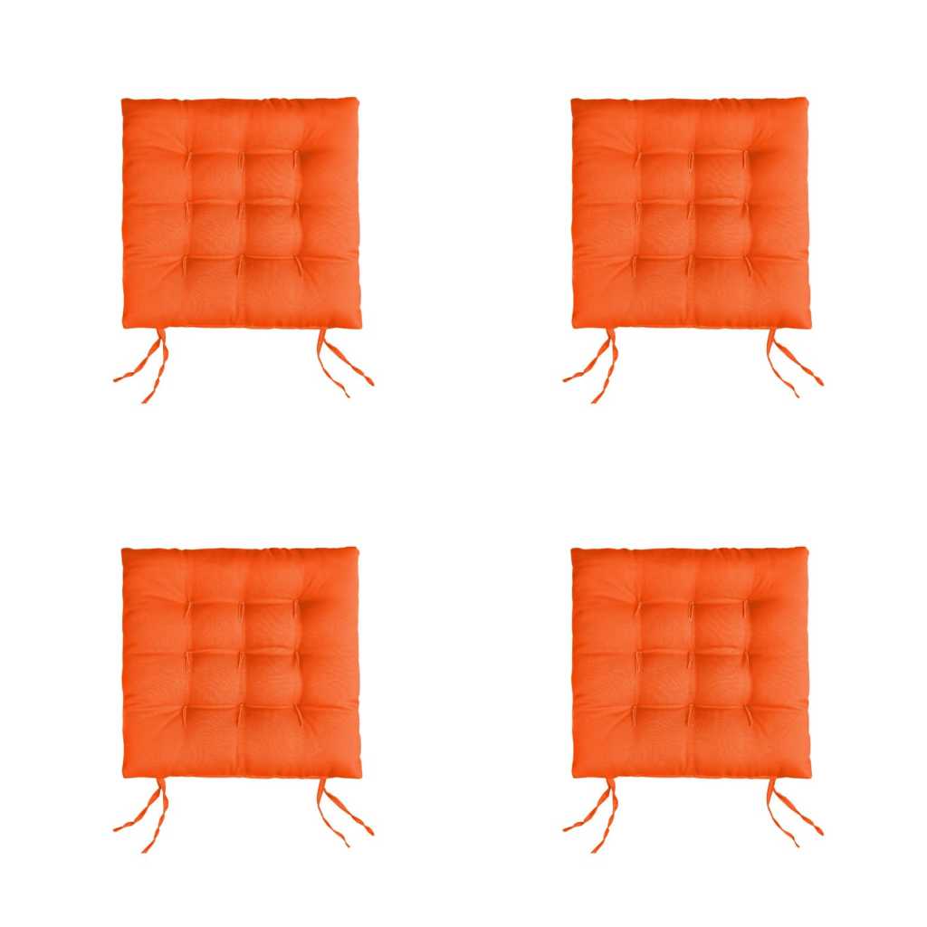 Kit Almofadas Futon Assento Para Cadeira 4 Unidades - Tamanho 40x40 cm