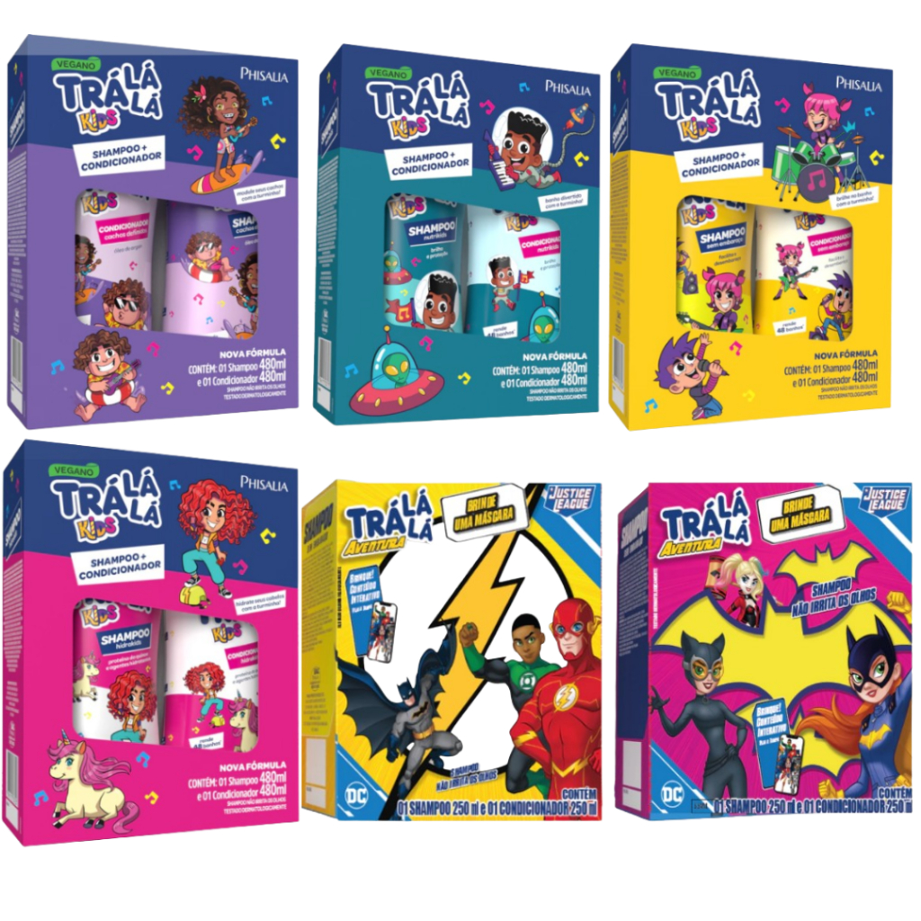Kit Shampoo+Condicionador Tralala Kids 480ml e 250ml