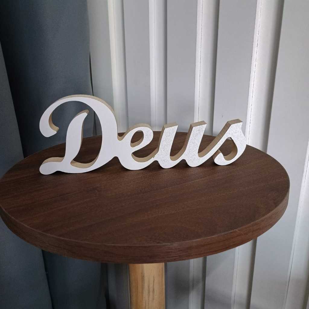Decoração Palavra Love Deus Home em Mdf Quarto Sala Casa Decoração De Mesa Estante Rack Prateleira em Oferta na Shopee