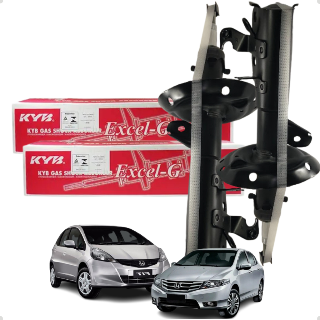 Par De Amortecedor Dianteiro Original Kyb Honda Fit City 1.4 1.5 16v em Oferta na Shopee