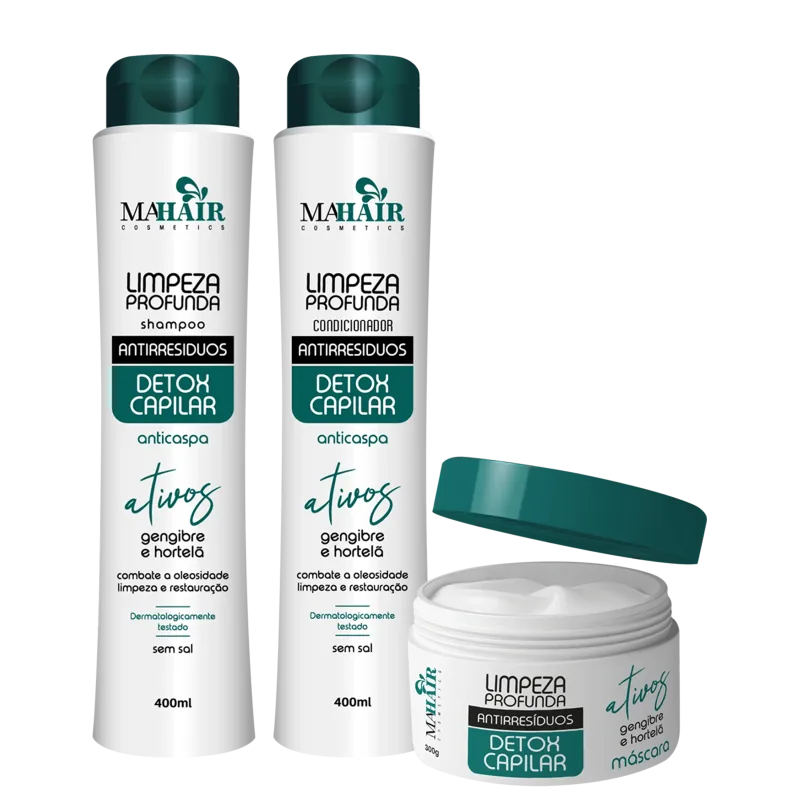 Kit Capilar Anti Residuos Mahair 3 Itens em Oferta na Shopee