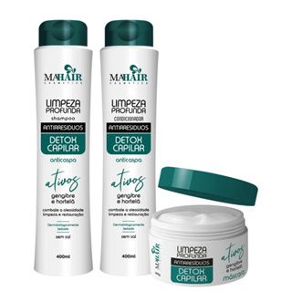Kit Capilar Anti Residuos Mahair 3 Itens em Oferta na Shopee