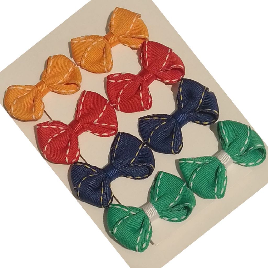 Kit com 4 Pares de Laços Jeans no Bico de Pato VD/AZM/VM/LA em Oferta na Shopee