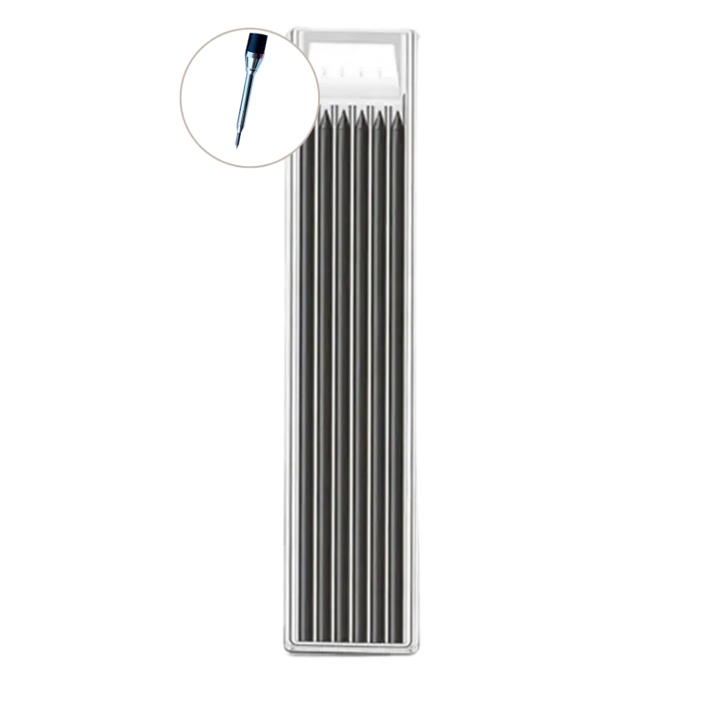 Refil grafite para lapiseira carpinteiro, marceneiro, pedreiro 6 unid em Oferta na Shopee