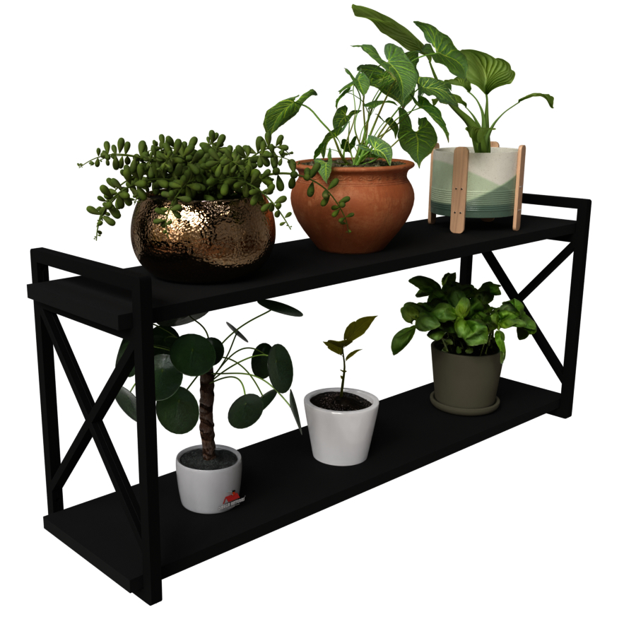 Prateleira Estilo Industrial Modelo Elegante 20X90CM em MDF