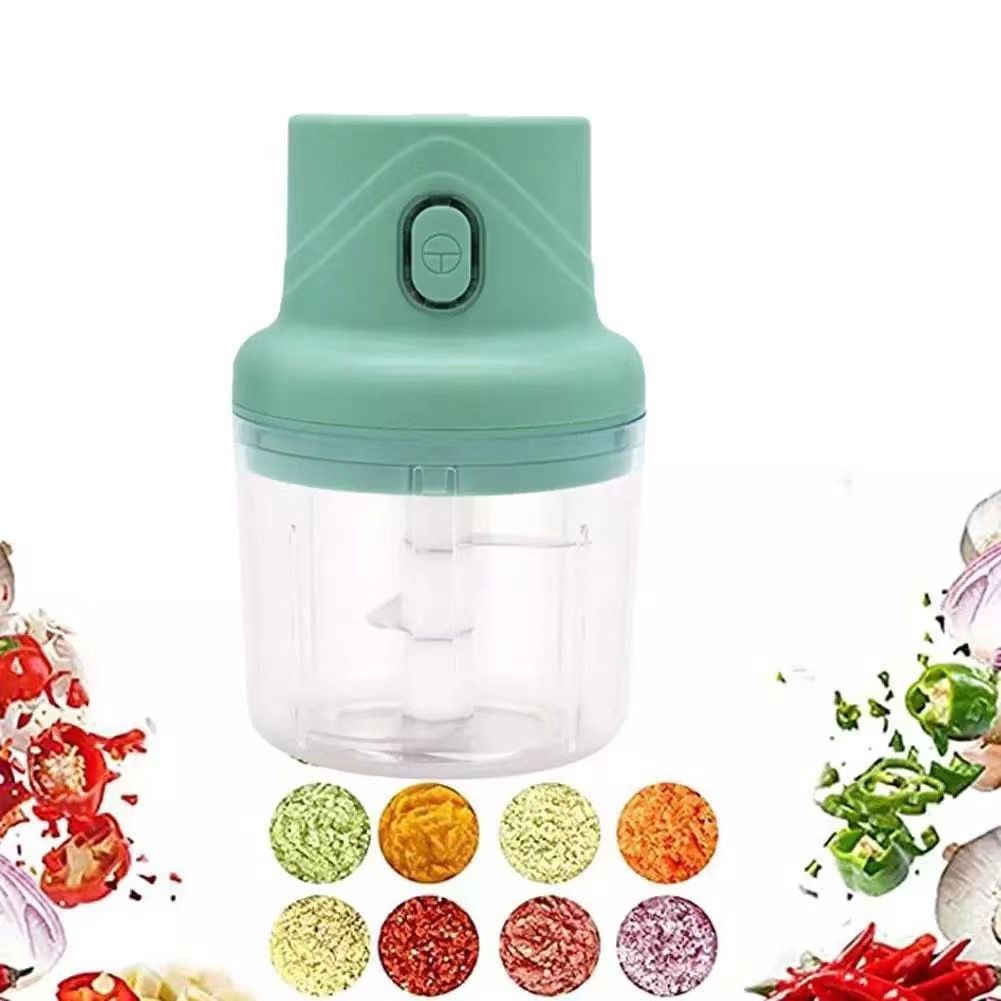 mini picador de alimentos elétrico 3 lâminas 250 ml