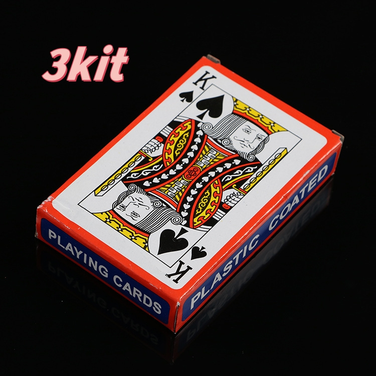 3 Kit Baralho 54 cartas para jogar com Família, Amigos Diversão