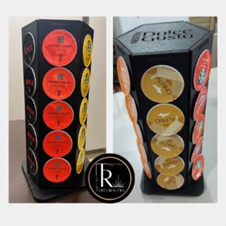 Torre Porta Cápsulas GIRATÓRIA c/ Cantinho do Café / DOLCE GUSTO / NESPRESSO / TRÊS CORAÇÕES - TR.D em Oferta na Shopee