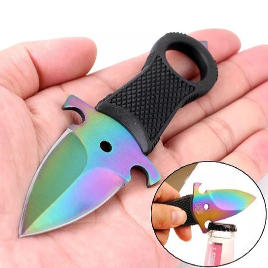 Push T Dagger Faca De Sobrevivência Camping Pesca Multi Color