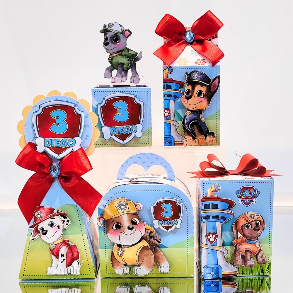 Kit Personalizado Patrulha Canina Aquarela Lembrancinha para festas