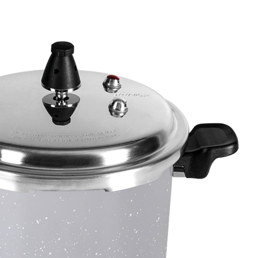 Detalhes do Panela de Pressão 5,4 L Com Indução Linha Ceramic Life Gris Brinox - Com Antiaderente Cerâmico