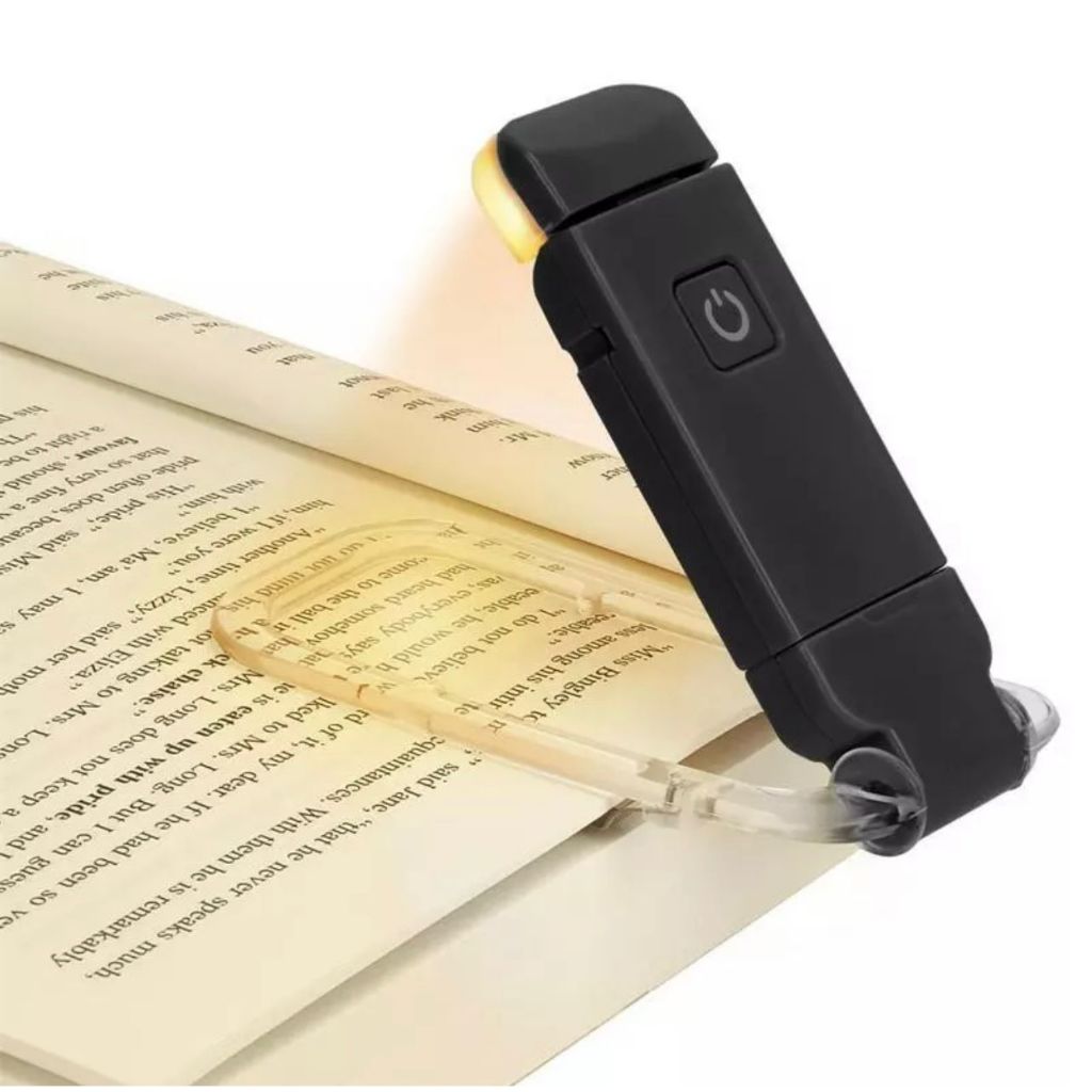 Mini Luz Luminária De Leitura De Livros LED Brilho Ajustável USB Clip De Proteção Dos Olhos Portátil Bookmark Light em Oferta na Shopee