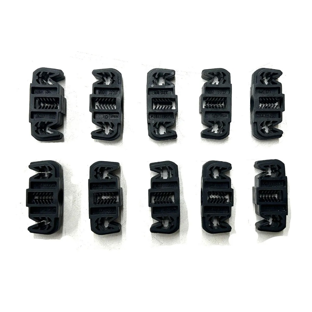 Kit de 10 Presilhas Grampos do Tubo de Freio Volkswagen Gol Parati Saveiro Santana Kombi Voyage 377611797A