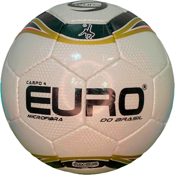 BOLA NEW EURO CAMPO 4 - BOLA JUVENIL ATÉ 13 ANOS - MAXIMUM MICROFIBRA BC COST. DOUR/VERM/PTO em Oferta na Shopee