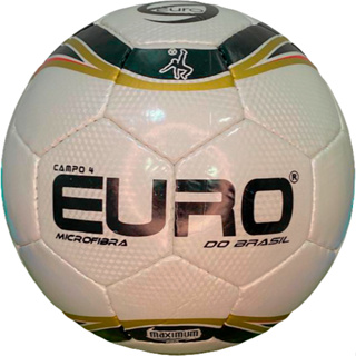 BOLA NEW EURO CAMPO 4 - BOLA JUVENIL ATÉ 13 ANOS - MAXIMUM MICROFIBRA BC COST. DOUR/VERM/PTO em Oferta na Shopee
