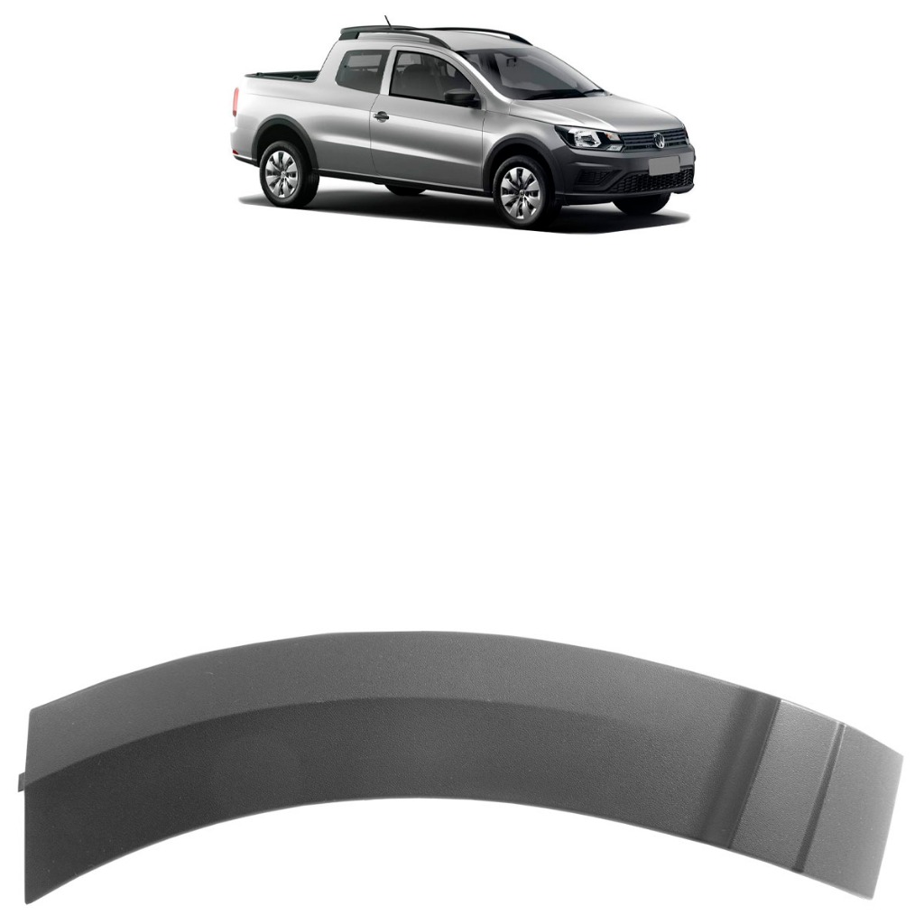 Moldura Paralama Dianteiro Saveiro G7 2017 2018 Preto Texturizado em Oferta na Shopee