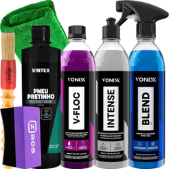 KIT SHAMPOO V-FLOC CERA BLEND REVITALIZADOR INTENSE VONIXX PRETINHO VINTEX