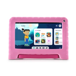 Tablet Multi Princesas com Controle Parental 7 pol 4GB RAM 64GB Android 13 Quad Core + Case + Wi-fi - NB418