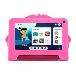 Tablet Multi Patrulha Canina Skye com Controle Parental 7 pol 4GB RAM 64GB Android 13 Quad Core + Case + Wi-fi - NB422