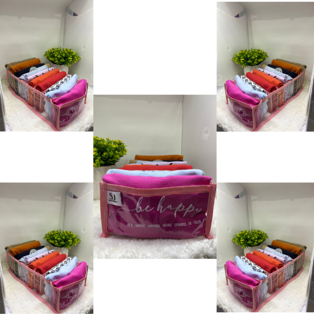 kit com 5 Colmeia Tamanho M (20x10x35) transparente/Rosa