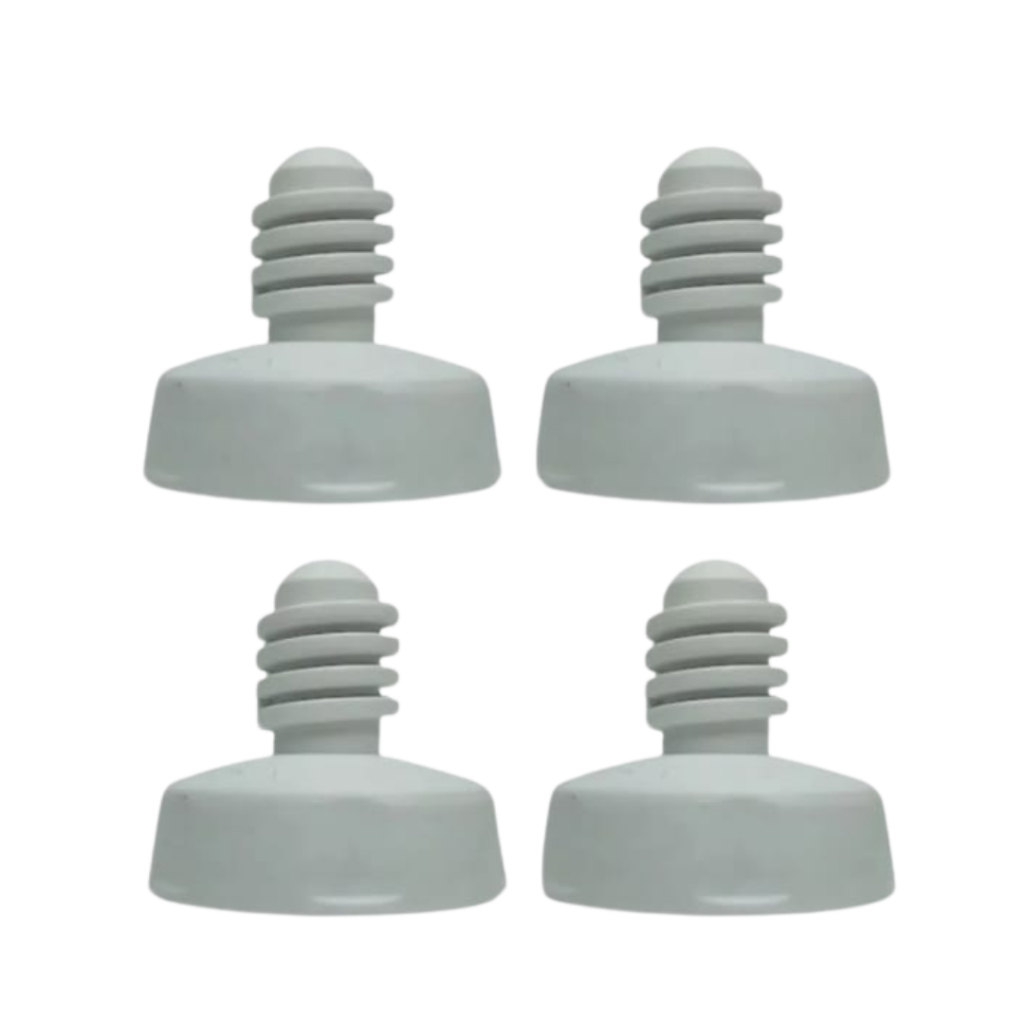 Pé Nivelador Lavadora Brastemp Bwm08a Kit 4 Unidades