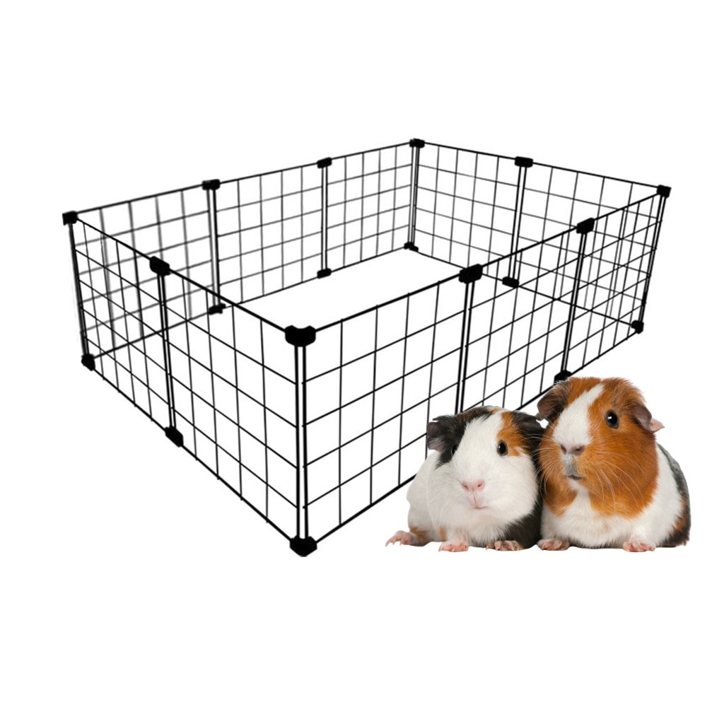 Cercado Porquinho da Índia 60x90cm Cercadinho Aramado Pet Gaiola Viveiro Ideal para Até 2 Porquinhos