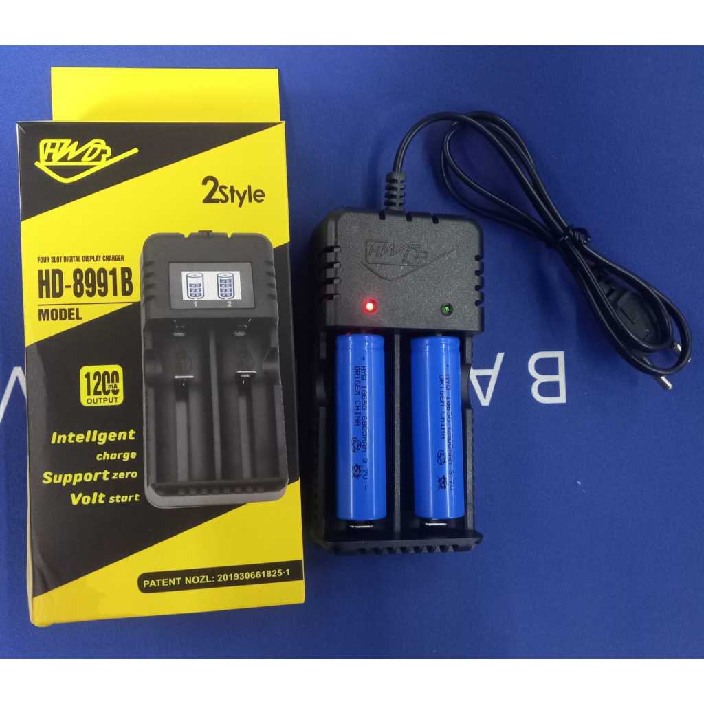 HYQ1911 Carregador Duplo Super Cabo Para Bateria 18650 26650 16340 Lanterna Tatica Bivolt